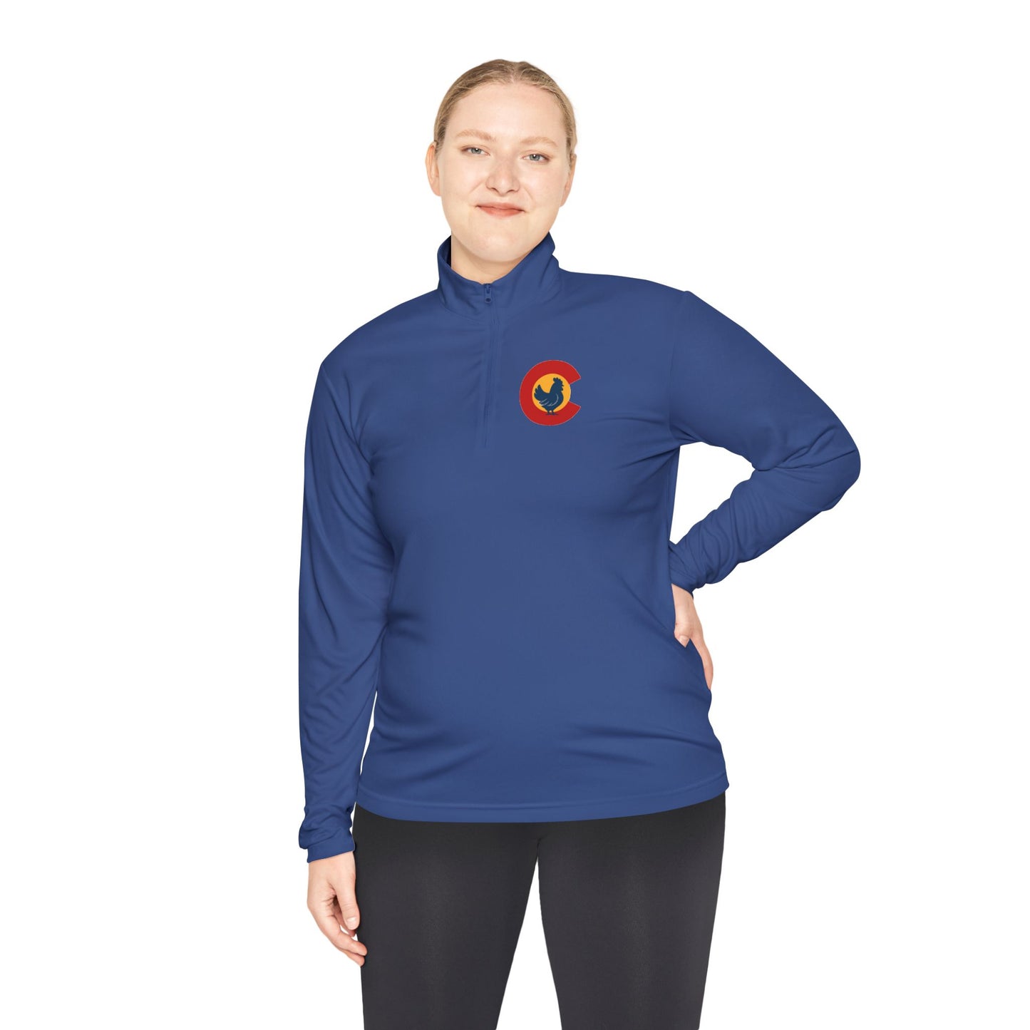 Colorado Chicken Pride Unisex Quarter-Zip Pullover – Lightweight Comfort with State Style