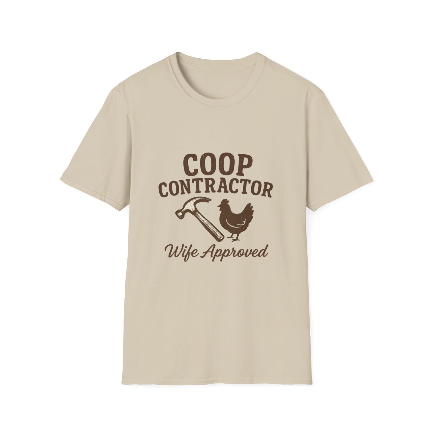 Coop Contractor Tee – “Wife Approved” Hammer & Hen Design