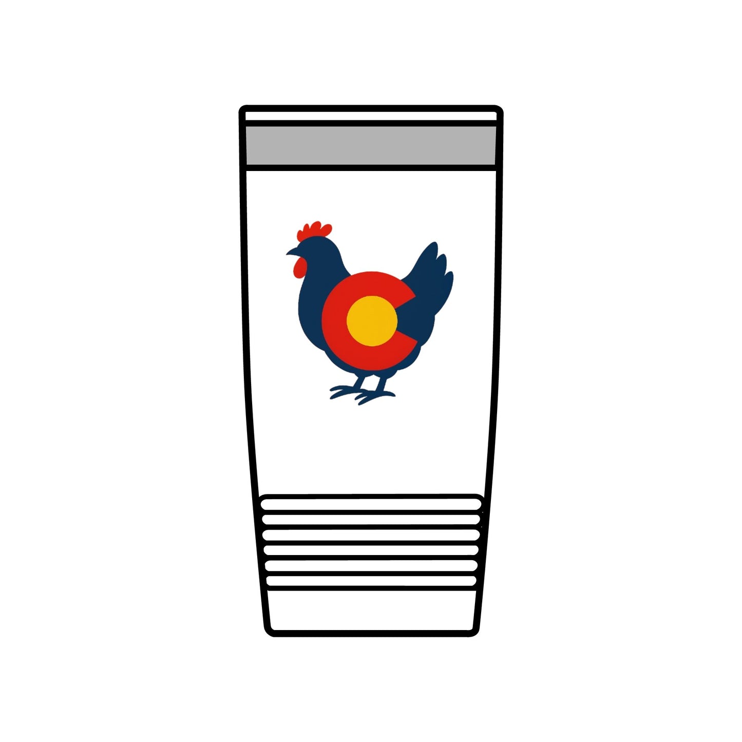 Colorado Chicken 20 oz Insulated Tumbler – Rustic Travel Mug for Outdoor Adventures