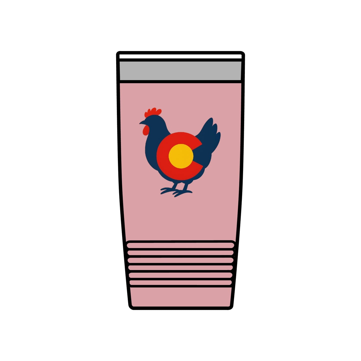 Colorado Chicken 20 oz Insulated Tumbler – Rustic Travel Mug for Outdoor Adventures