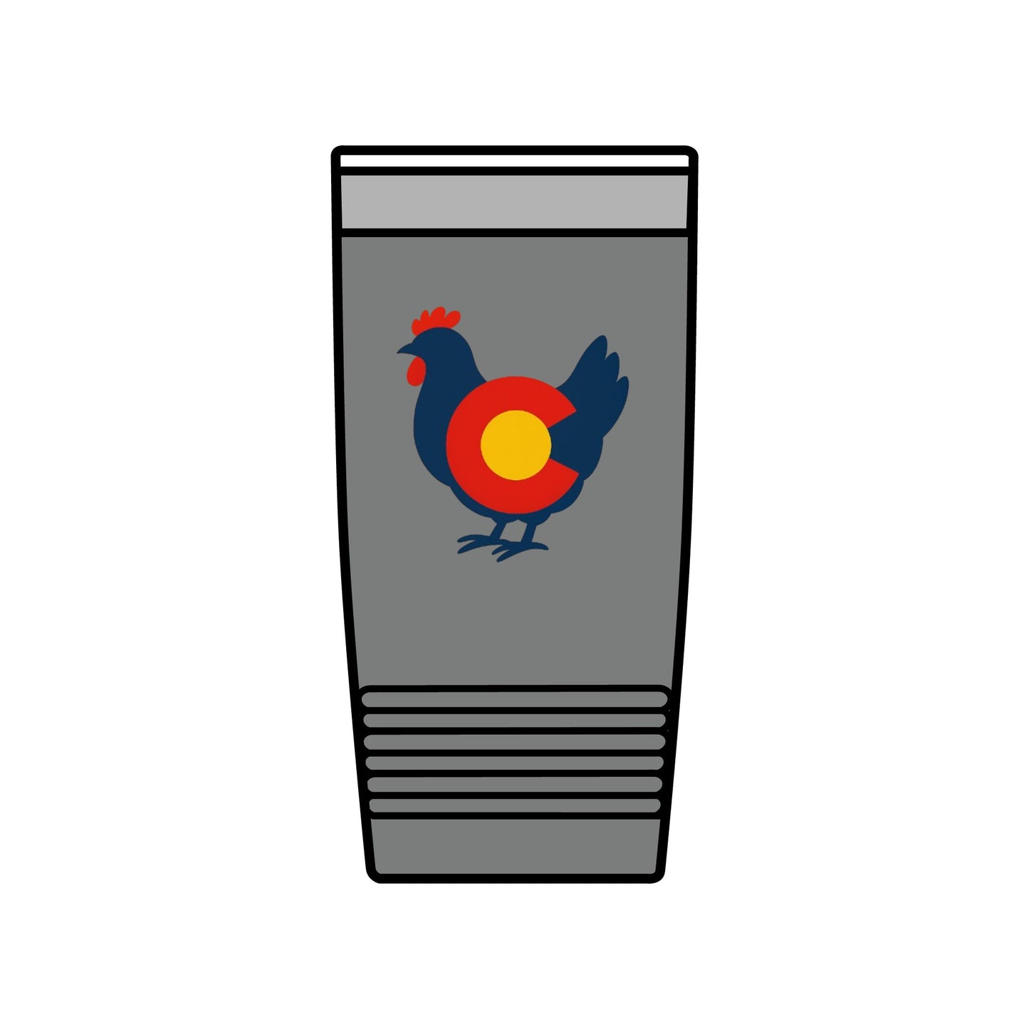 Colorado Chicken 20 oz Insulated Tumbler – Rustic Travel Mug for Outdoor Adventures