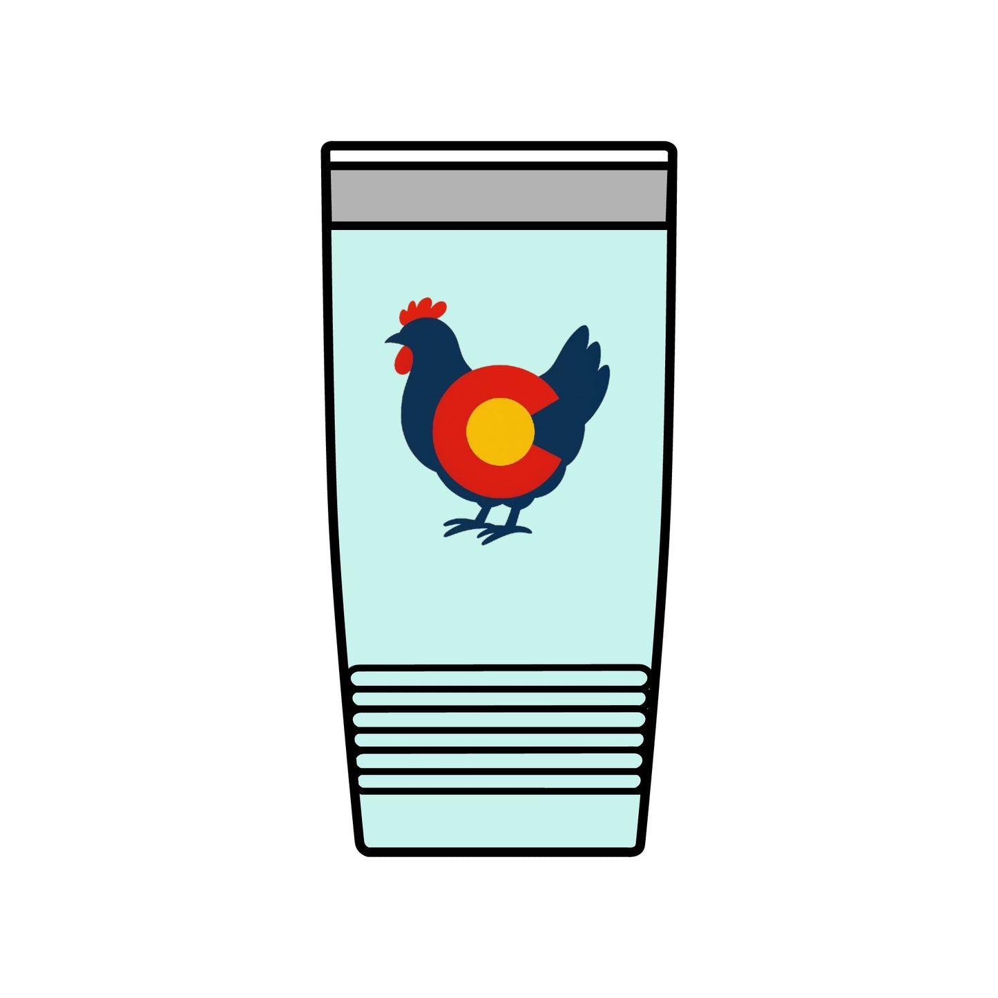 Colorado Chicken 20 oz Insulated Tumbler – Rustic Travel Mug for Outdoor Adventures