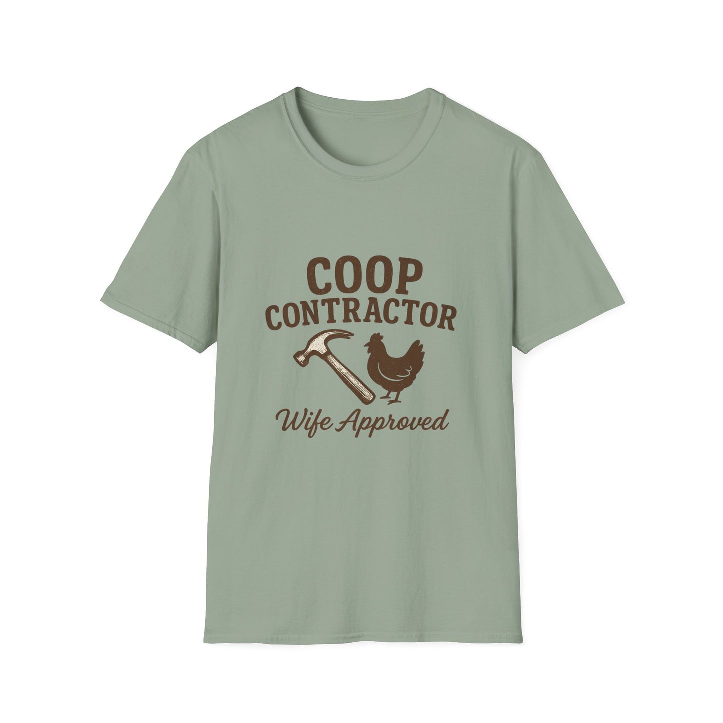Coop Contractor Tee – “Wife Approved” Hammer & Hen Design