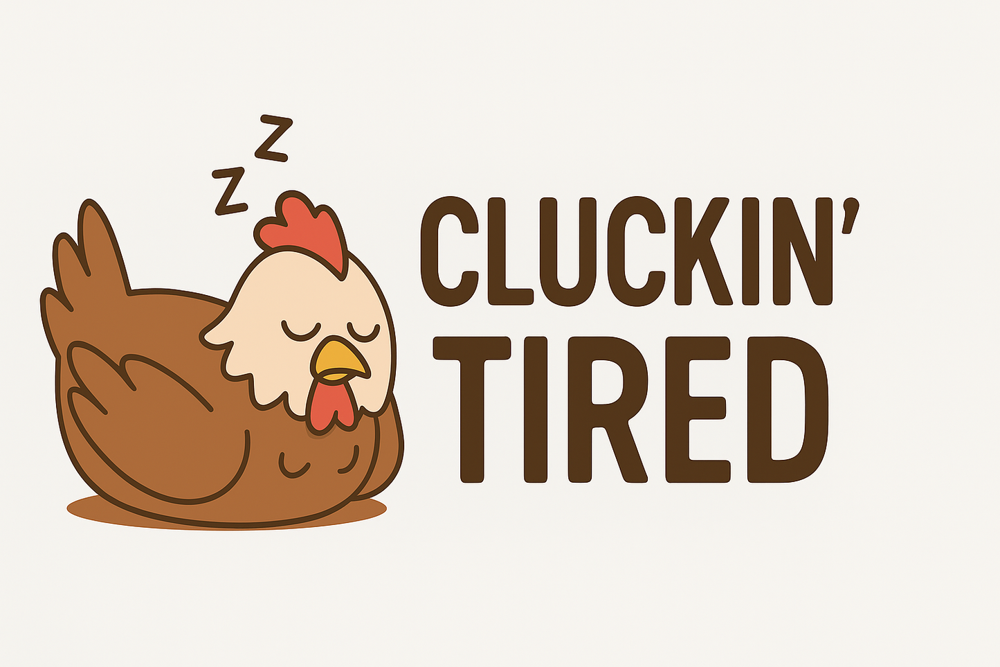 Cluckin’ Tired 15oz Mug – Funny Sleepy Chicken Coffee Cup for Animal Lovers