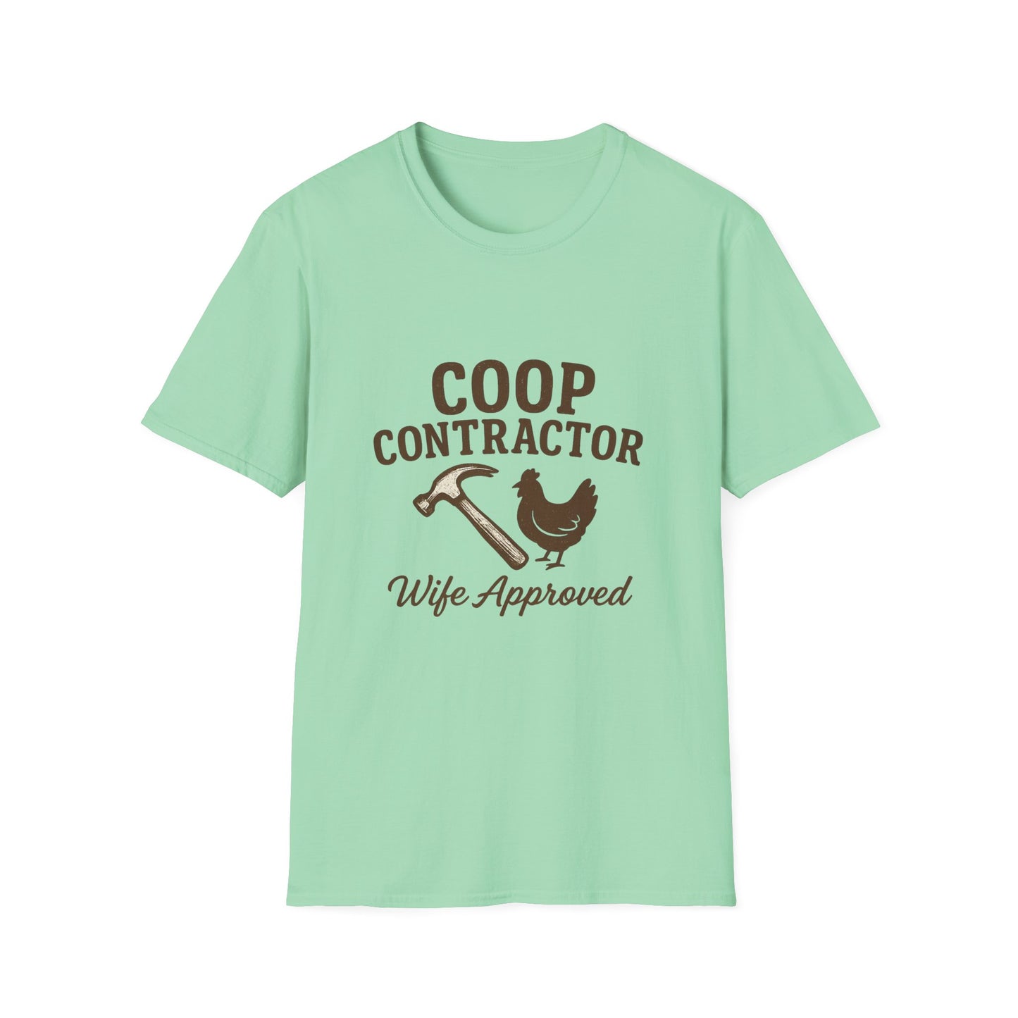 Coop Contractor Tee – “Wife Approved” Hammer & Hen Design