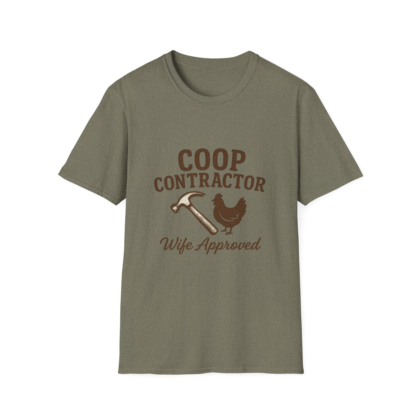 Coop Contractor Tee – “Wife Approved” Hammer & Hen Design