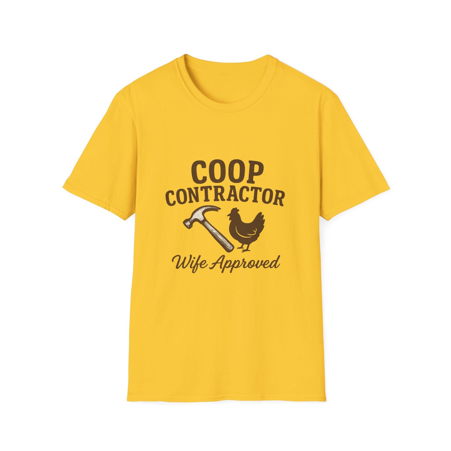 Coop Contractor Tee – “Wife Approved” Hammer & Hen Design
