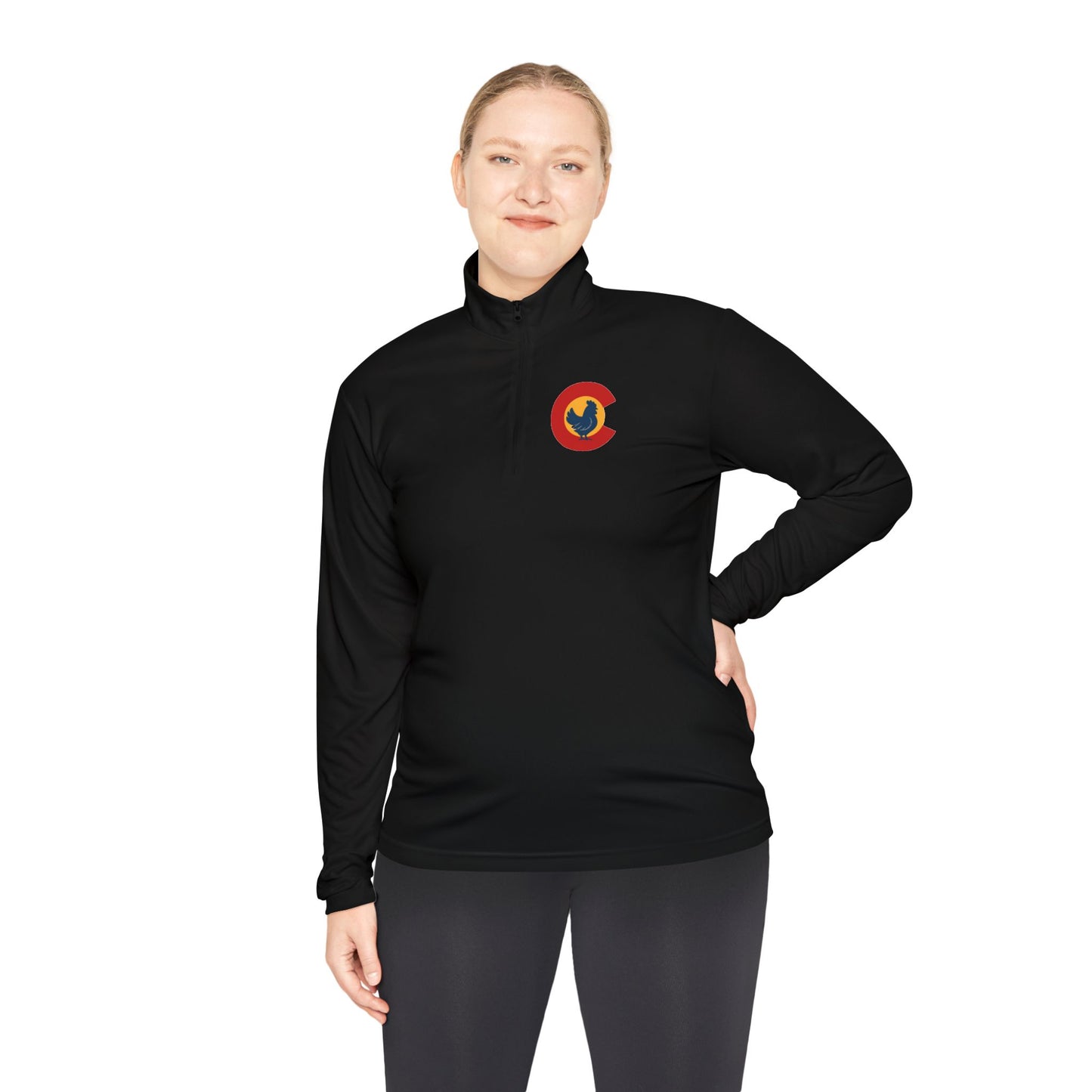 Colorado Chicken Pride Unisex Quarter-Zip Pullover – Lightweight Comfort with State Style