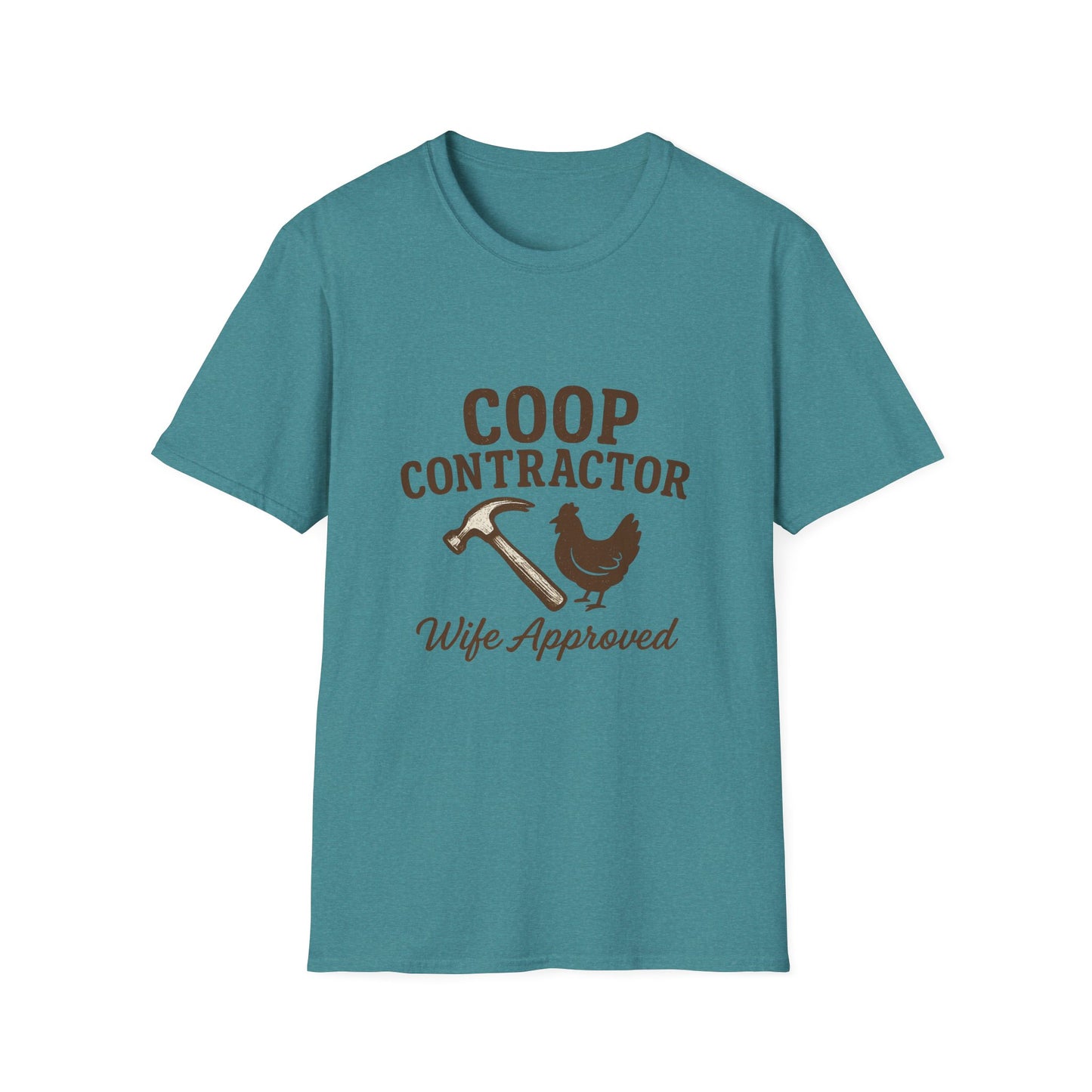 Coop Contractor Tee – “Wife Approved” Hammer & Hen Design