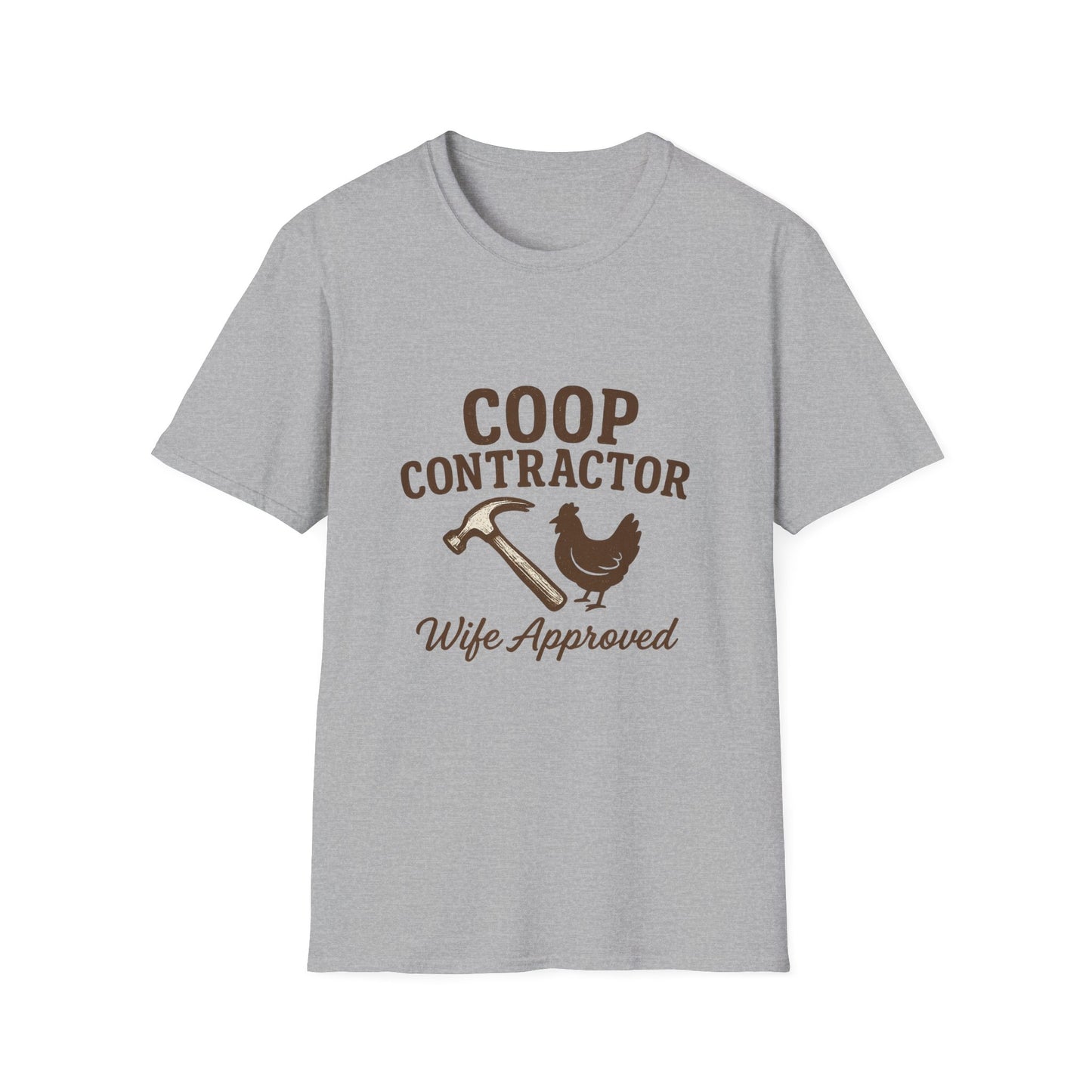Coop Contractor Tee – “Wife Approved” Hammer & Hen Design