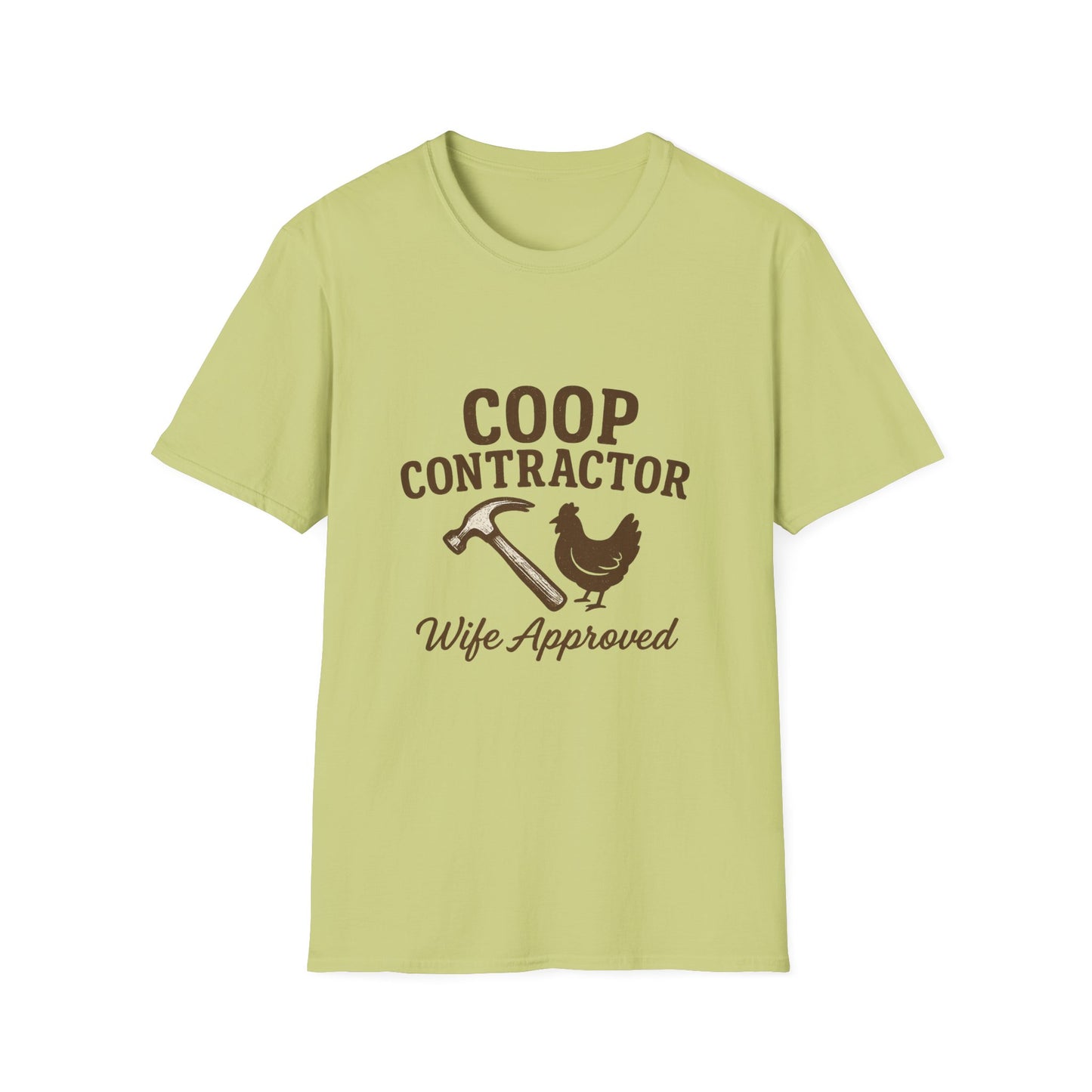 Coop Contractor Tee – “Wife Approved” Hammer & Hen Design