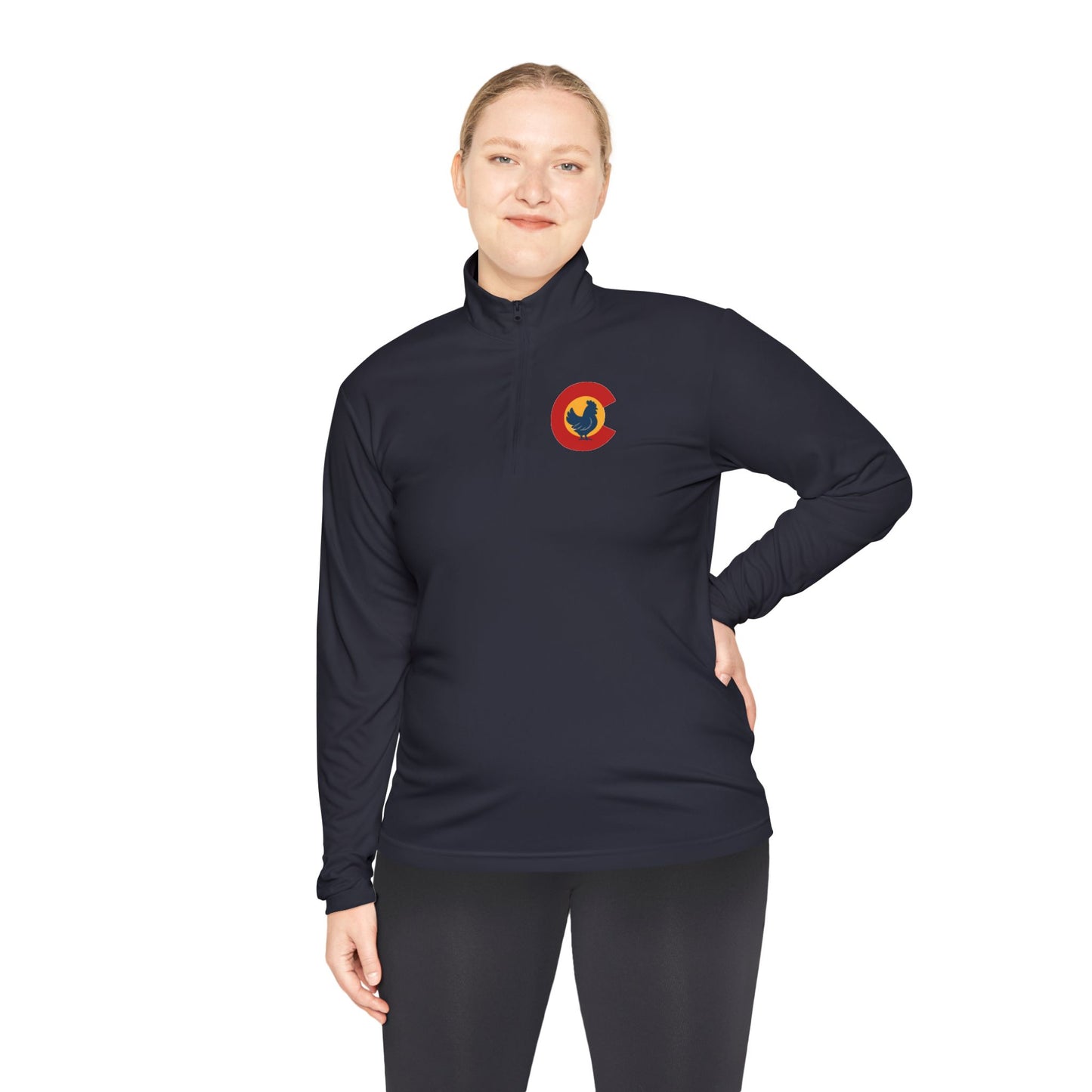 Colorado Chicken Pride Unisex Quarter-Zip Pullover – Lightweight Comfort with State Style