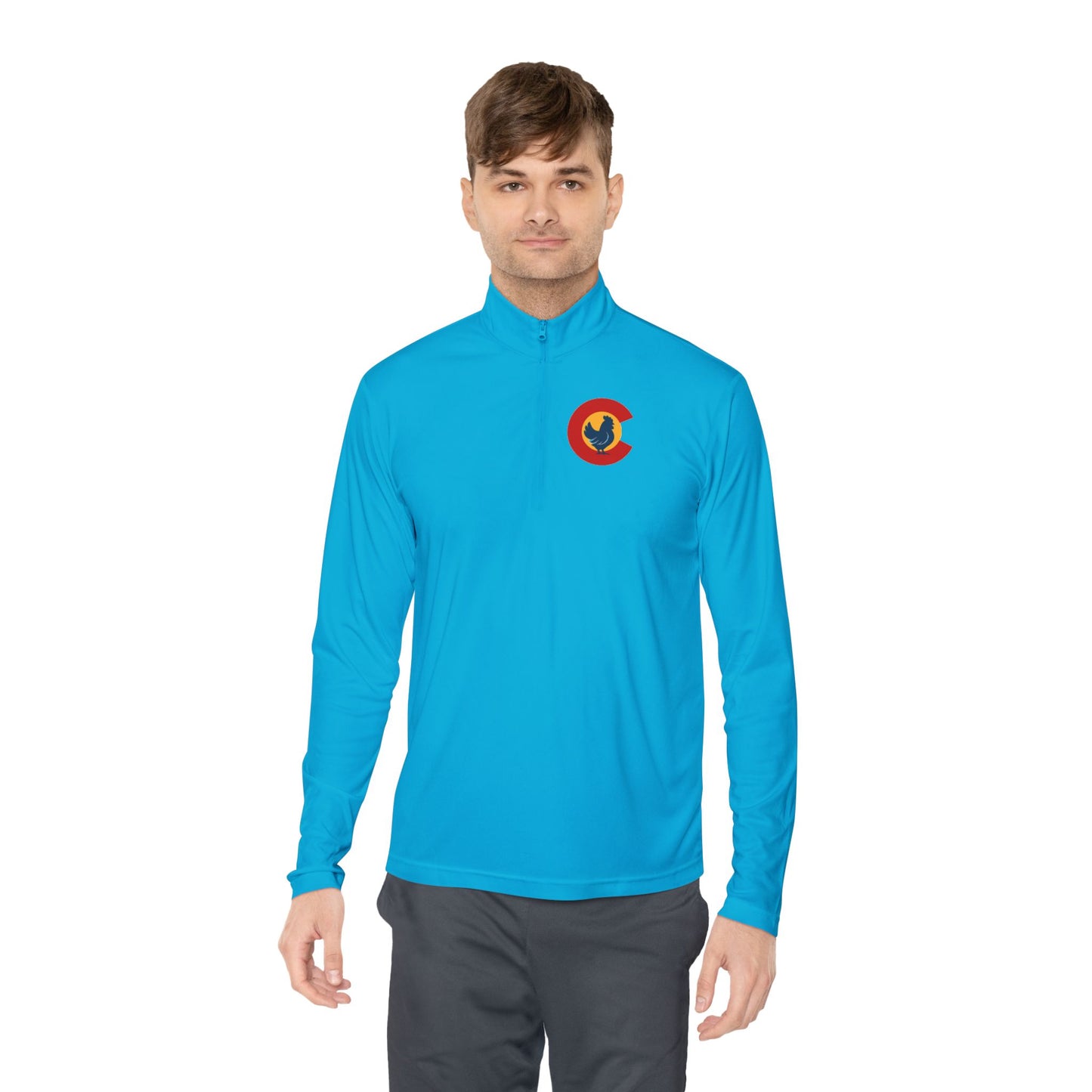 Colorado Chicken Pride Unisex Quarter-Zip Pullover – Lightweight Comfort with State Style