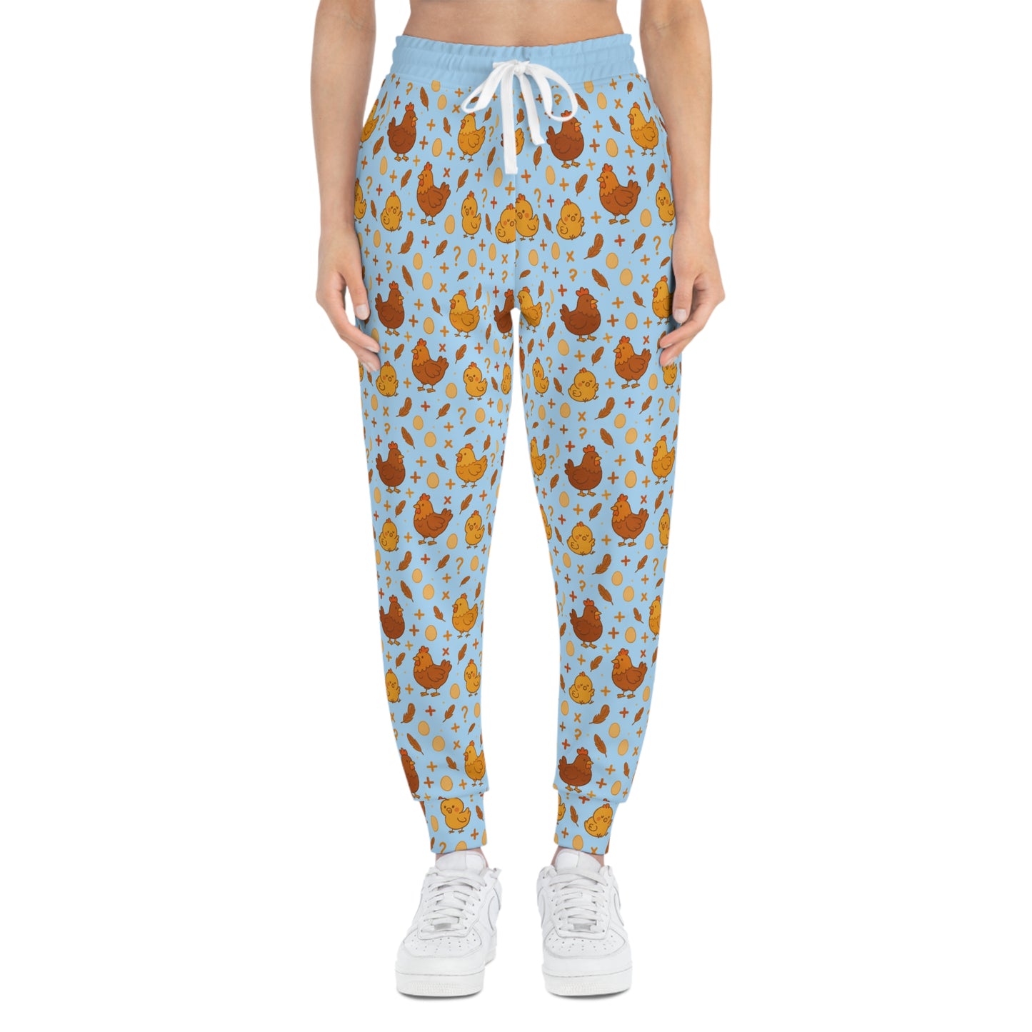 Chicken Math Joggers – Unisex Lounge Pants with All-Over Chicken Print
